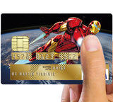 Tribute to IRON MAN original - credit card sticker, 2 credit card sizes available