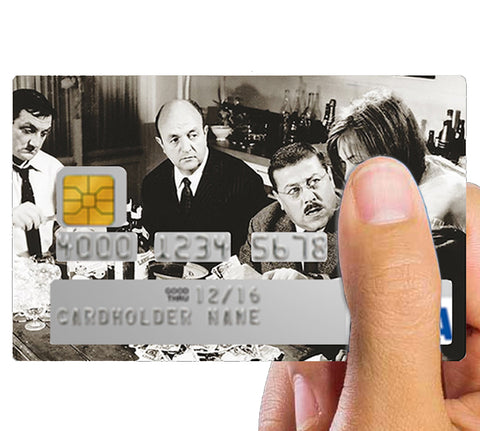 Les Tontons Flingueurs, édition limitée 100 ex - sticker pour carte bancaire, 2 formats de carte bancaire disponibles
