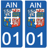 01 AIN - License plate stickers, available for CAR and MOTORCYCLE