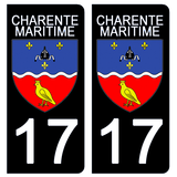 17 CHARENTE MARITIME - Stickers for license plates, available for CAR and MOTORCYCLE