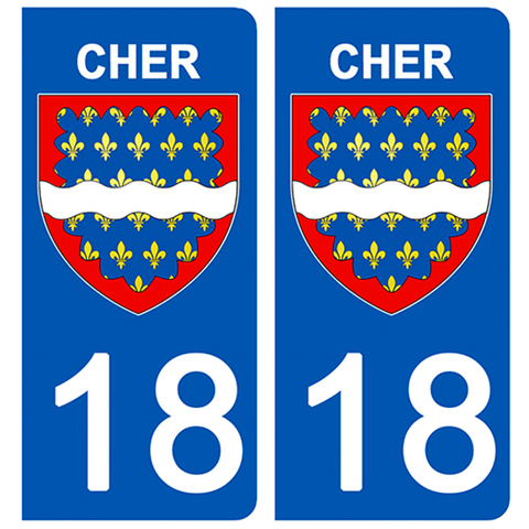 18 CHER - License plate stickers, available for CAR and MOTORCYCLE