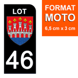 46 LOT - Stickers pour plaque d'immatriculation, disponible pour AUTO et MOTO