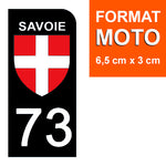 73 SAVOIE - Stickers pour plaque d'immatriculation, disponible pour AUTO et MOTO