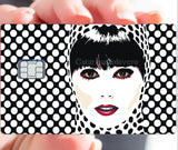 Audrey ? - sticker pour carte bancaire, format US