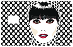 Audrey ? - sticker pour carte bancaire, format US