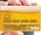 The beer - credit card sticker, 2 credit card formats available