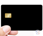 Carte noire- sticker pour carte bancaire, format US
