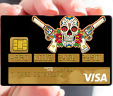 Catarina Calavera, la santa muorte, black- credit card sticker