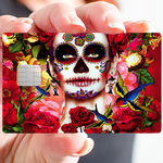 Catarina Calavera- sticker pour carte bancaire, 2 formats de carte bancaire disponibles