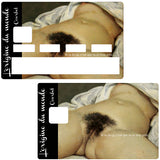 The origin of the world, Courbet - credit card sticker, 2 credit card formats available