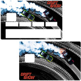 Drift Show - sticker pour carte bancaire, 2 formats de carte bancaire disponibles