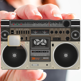 Ghetto Blaster 80 - bank card sticker, US format