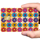 Flowers spirit - bank card sticker, 2 bank card formats available