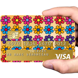 Flowers spirit - bank card sticker, 2 bank card formats available