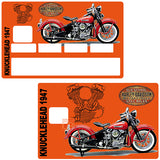 Tribute KNUCKLEHEAD 1947, limited edition 100 copies (fanart) - sticker for bank card, 2 bank card formats available