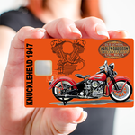 Tribute KNUCKLEHEAD 1947, limited edition 100 copies (fanart) - sticker for bank card, 2 bank card formats available