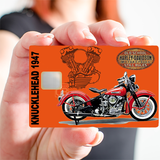 Tribute KNUCKLEHEAD 1947, édition limitée 100 ex ( fanart) - sticker pour carte bancaire, 2 formats de carte bancaire disponibles