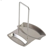 Stainless Steel Pan Pot Cover Lid Rack Stand Spoon Holder Stove Organizer Home Storage Soup Spoon Rests Kitchen Tools