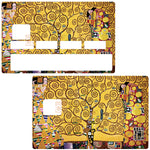 Klimt, l'arbre de vie - sticker pour carte bancaire, 2 formats de carte bancaire disponibles