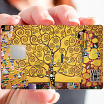 Klimt, l'arbre de vie - sticker pour carte bancaire, 2 formats de carte bancaire disponibles