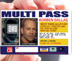 KORBEN Multi Pass - sticker pour carte bancaire, format US