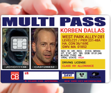 KORBEN Multi Pass - credit card sticker