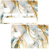 Marbre bleu et or - sticker pour carte bancaire, 2 formats de carte bancaire disponibles