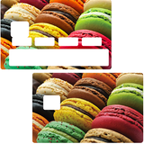 Macarons - credit card sticker, 2 credit card formats available