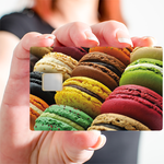 Macarons - credit card sticker, 2 credit card formats available