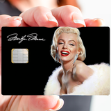 Beautiful Marilyn Monroe - sticker pour carte bancaire, 2 formats de carte bancaire disponibles