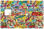 MUSIC - sticker pour carte bancaire, 2 formats de carte bancaire disponibles