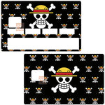 Skull, Bones and Hat - sticker pour carte bancaire, 2 formats de carte bancaire disponibles