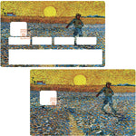 Van Gogh, les champs de blé - sticker pour carte bancaire