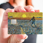 Van Gogh, les champs de blé - sticker pour carte bancaire, disponibles en 2 formats de carte bancaire