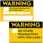 100 Euros - credit card sticker, 2 credit card formats available