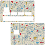 Cubisme- sticker pour carte bancaire, 2 formats de carte bancaire disponibles