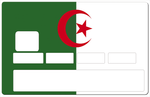 Drapeau de l'Algerie- sticker pour carte bancaire
