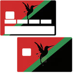 Nouveau drapeau de la Martinique - sticker pour carte bancaire, 2 formats de carte bancaire disponibles