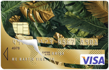 Fôret d'or- sticker pour carte bancaire, 2 formats de carte bancaire disponibles