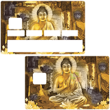 Golden Buddha- credit card sticker, 2 credit card formats available