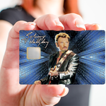 Tribute to Johnny Hallyday, edit. limitée 300 ex - sticker pour carte bancaire, 2 formats de carte bancaire disponibles