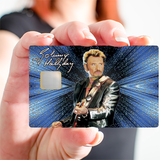 Tribute to Johnny Hallyday, edit. limited 300 ex - credit card sticker, 2 credit card formats available