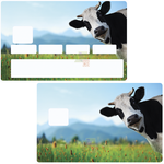 La Vache - sticker pour carte bancaire, 2 formats de carte bancaire disponibles