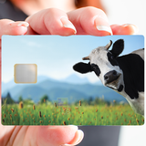 La Vache - credit card sticker, 2 credit card formats available