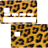 Leopard - sticker pour carte bancaire, 2 formats de carte bancaire disponibles