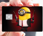 Tribute to Minion Killer - bank card sticker, available in 2 bank card formats