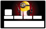 Tribute to Minion Killer - bank card sticker, available in 2 bank card formats