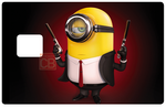 Tribute to Minion Killer - bank card sticker, available in 2 bank card formats