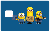 Tribute to Minions Stupides - sticker pour carte bancaire, 2 formats de carte bancaire disponibles