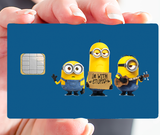 Tribute to Minions Stupides - sticker pour carte bancaire